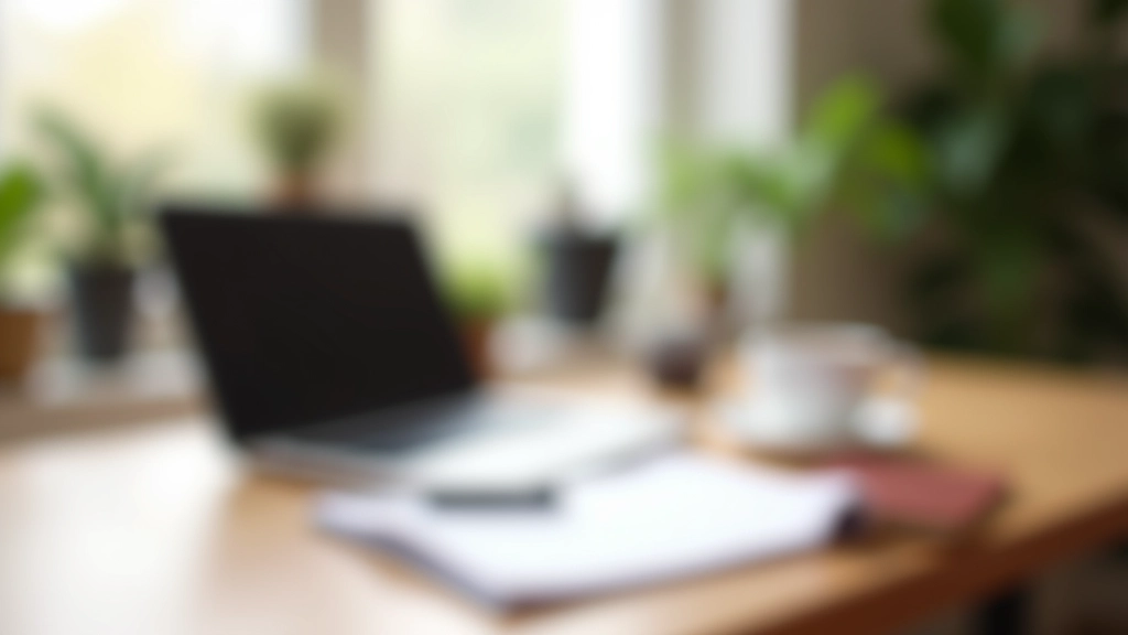 Espace de travail avec ordinateur portable et carnet de notes