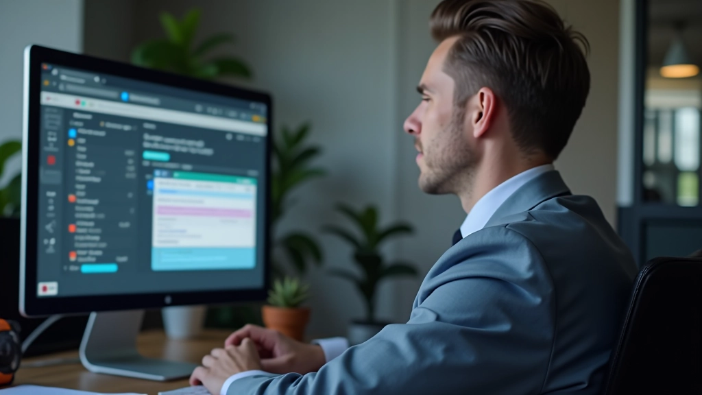 Personne utilisant un logiciel de traduction assistée par ordinateur avec segments de texte et mémoires de traduction visibles